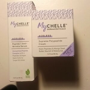 MyChelle Ageless Peptide + Anti-wrinkle  Serum and  Supreme Polypeptide Cream